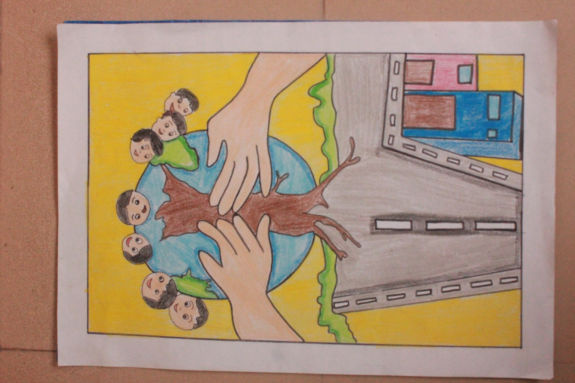 Painting Competition on World Environment Day (Topic- Ecosystem  Restoration) - Gurukul International School